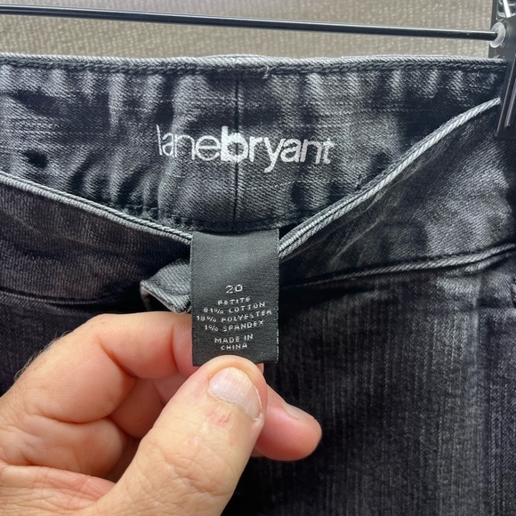 Lane Bryant Black Jegging Jeans Womens 20 Petite Plus Curvy Stretch Denim 2349 - Picture 2 of 7